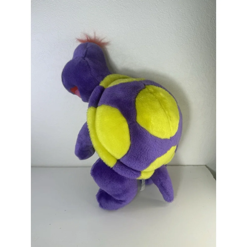 BJ Toy Company Vintage Purple Turtle Plush Toy